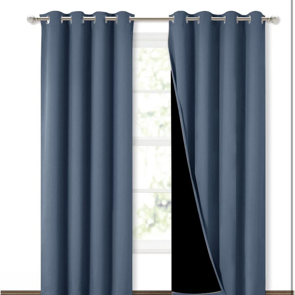 NICETOWN 100% Blackout Curtains 84 inches Long